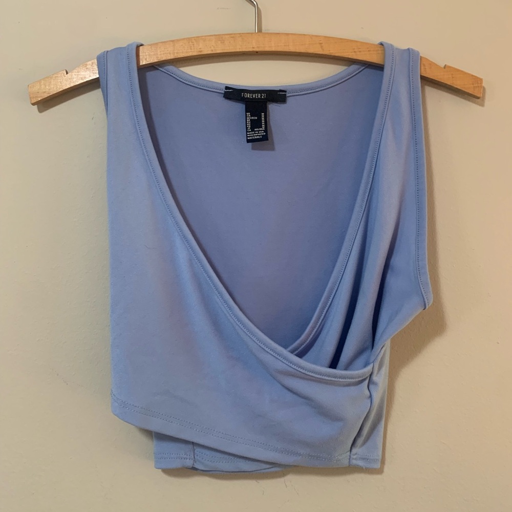 CropTop Periwinkle Blue sleeveless